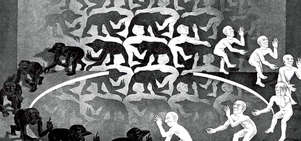 M. C. Escher Encuentro, 1944.