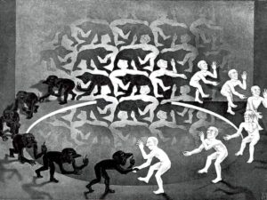 M. C. Escher Encuentro, 1944.