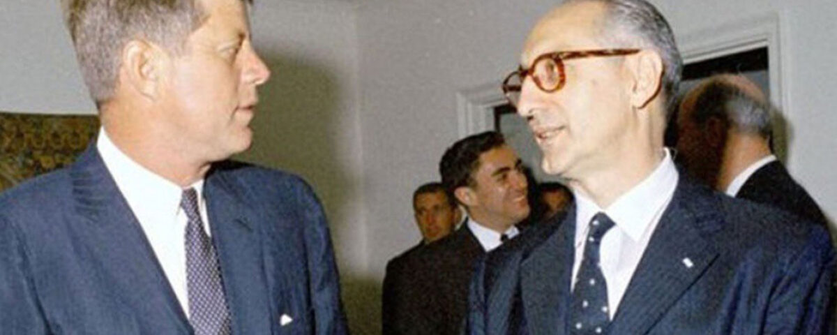 Arturo Frondizi con John Kenedy, Estados Unidos 1961.