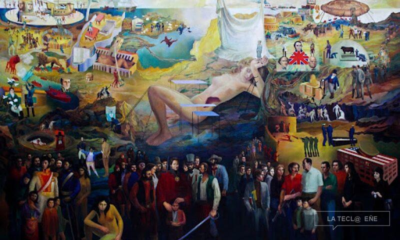 Cuadro San Martín, Rosas y Perón, de Alfredo Bettanin.