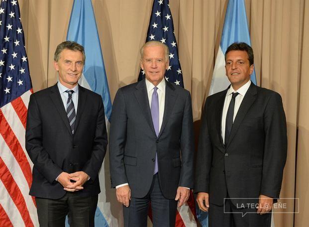 Macri, Biden y Massa en Davos.