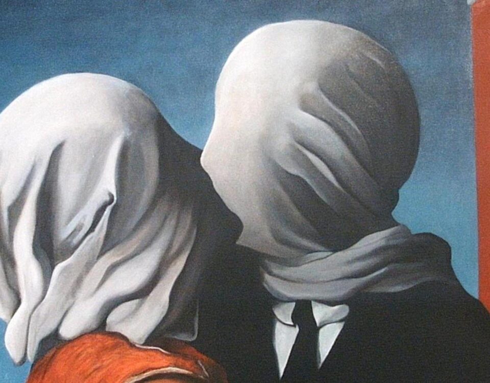 Ilustración: Los amantes, René Magritte