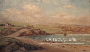 Óleo de Puerto Luis, pintado por Luisa Vernet de Llovera.