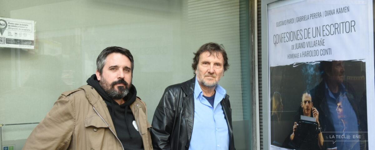 Manuel Santos y Juan Villafañe, director y autor de la obra.