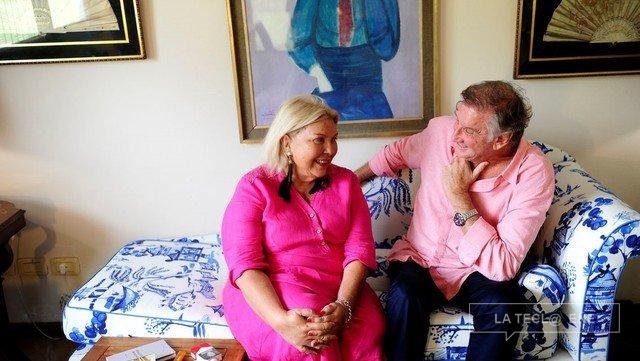 Lilita y José Eduardo Abadi, el psicoanalista que, según ella, le salvó la vida.