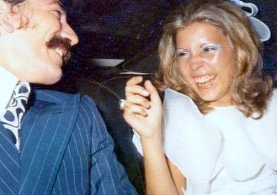 Foto del casamiento de Elisa Carrió y Enrique Santos.